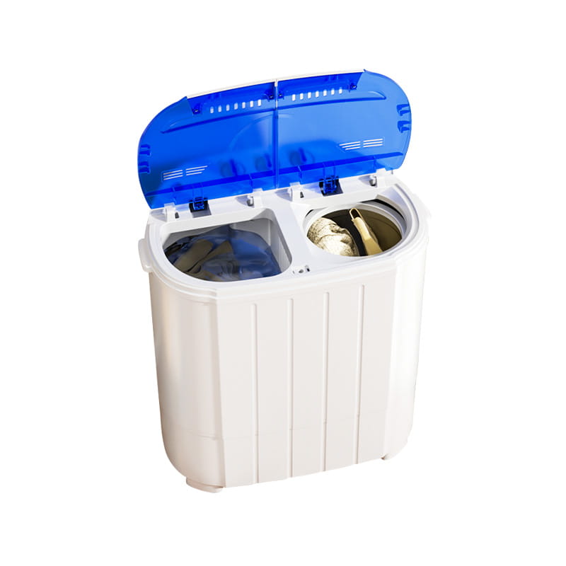 Mycie i suszenie oddzielnej pralki z podwójną wanną